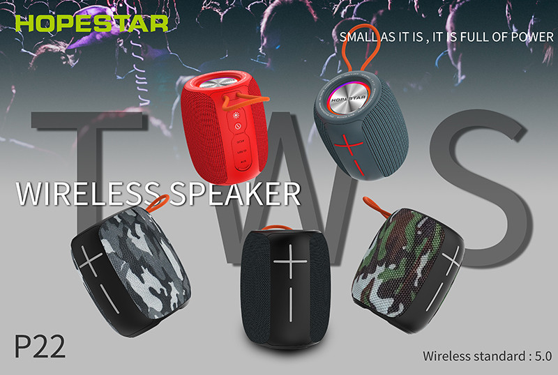 HOPESTAR-P22 wireless waterproof portable bluetooth speaker