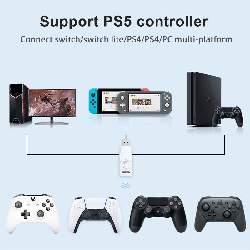 coov DS50 wireless controller adapter PS5 switch xbox