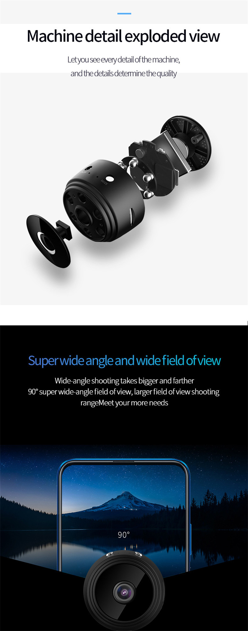 A9 mini 1080P IP camera surveillance wifi camcorder A9