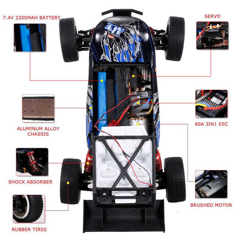 Wltoys 124018 4WD high speed 2.4GHz off-road RC car Wltoys
