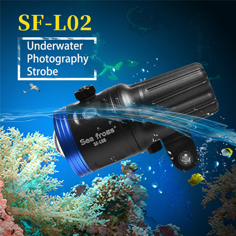 Seafrogs SF-L02 100m flashlight diving torch underwater strobe Seafrogs