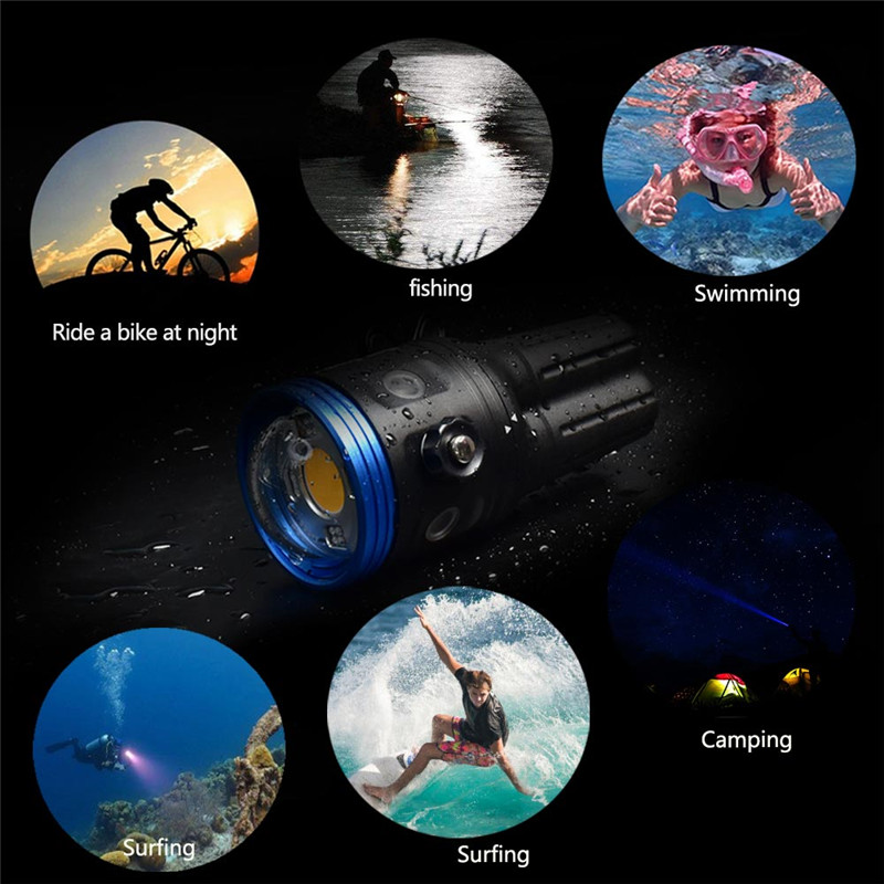 Seafrogs SF-L02 100m flashlight diving torch underwater strobe Seafrogs