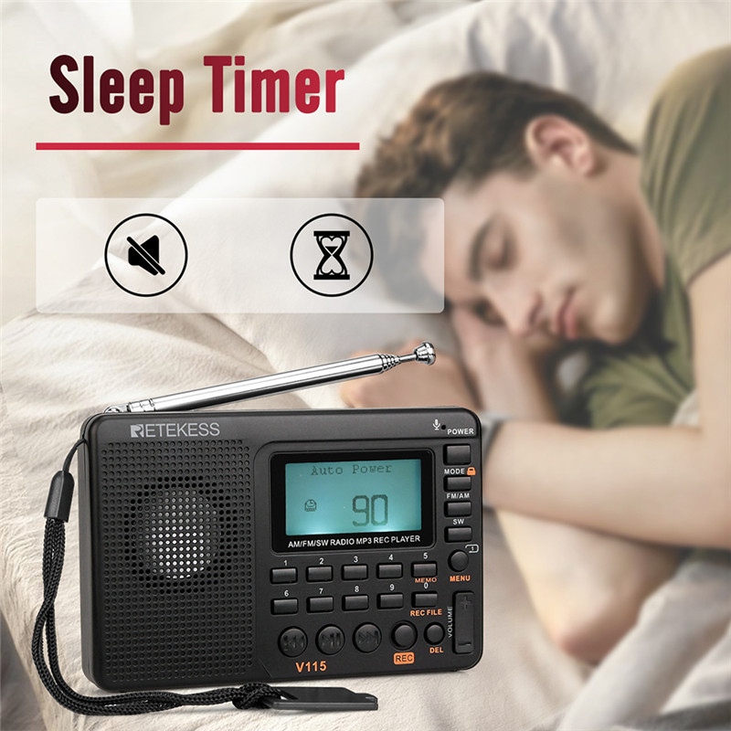 RETEKESS V115 radio AM FM SW pocket radio shortwave FM speaker RETEKESS V115 radio AM FM SW pocket radio shortwave FM speaker