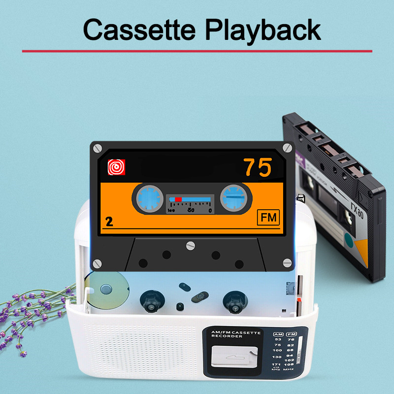 Retekess TR606 cassette portable radio FM/AM voice recorder Retekess TR606 cassette portable radio FM/AM voice recorder
