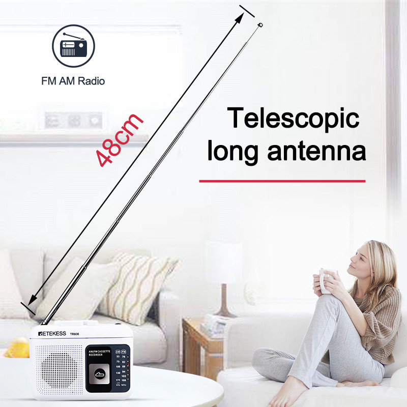 Retekess TR606 cassette portable radio FM/AM voice recorder Retekess TR606 cassette portable radio FM/AM voice recorder