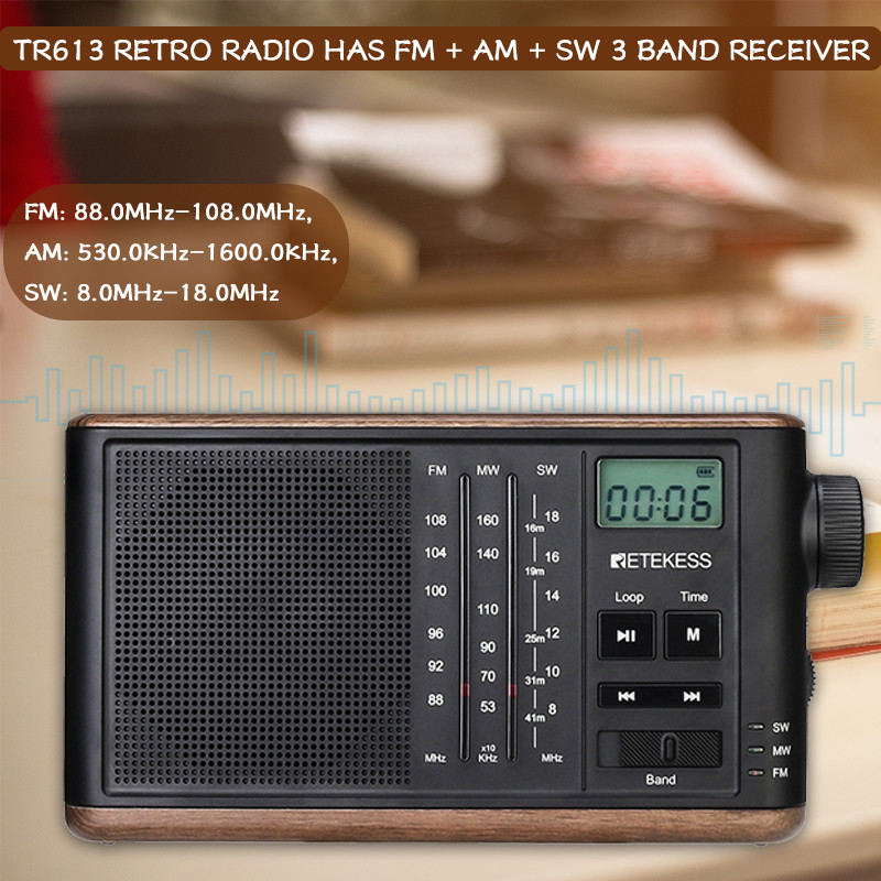 Retekess TR613 AM FM SM portable radio