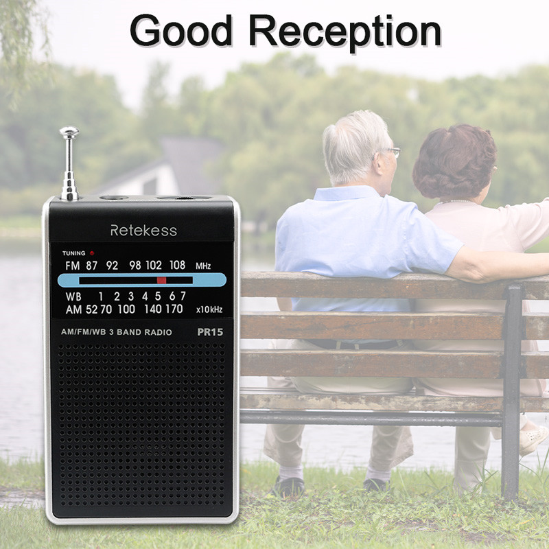 RETEKESS PR15 FM AM portable pocket radio