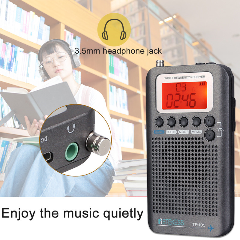 RETEKESS TR105 portable radio FM AM SW receiver RETEKESS TR105 portable radio FM AM SW receiver