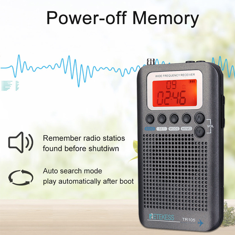 RETEKESS TR105 portable radio FM AM SW receiver RETEKESS TR105 portable radio FM AM SW receiver