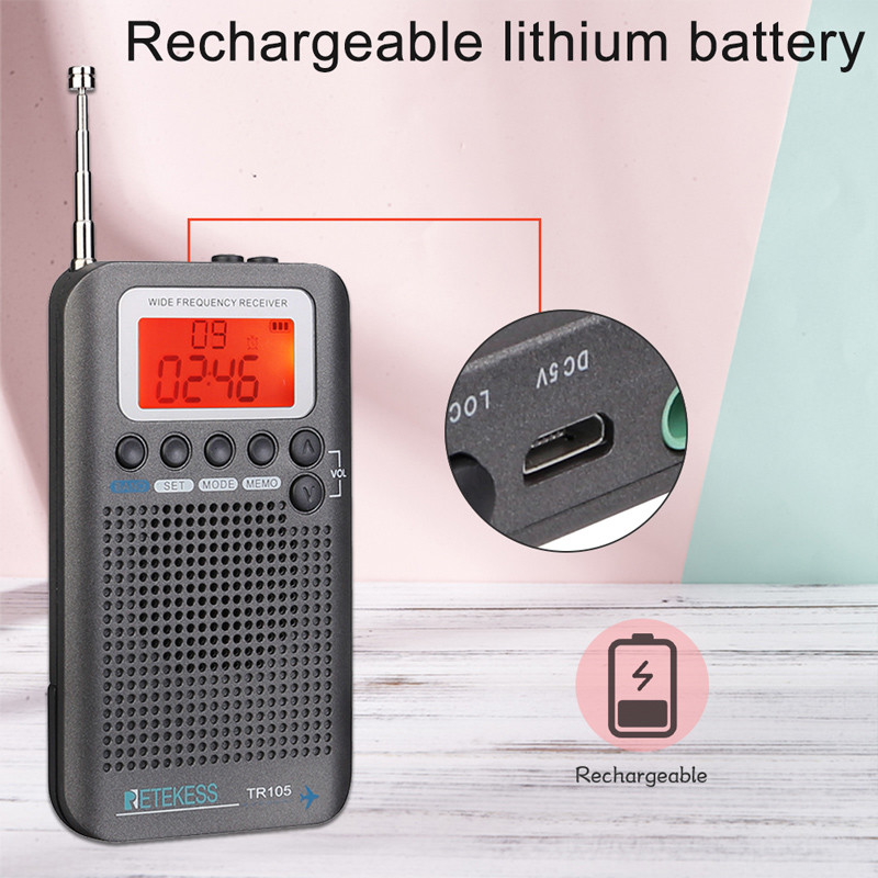 RETEKESS TR105 portable radio FM AM SW receiver RETEKESS TR105 portable radio FM AM SW receiver