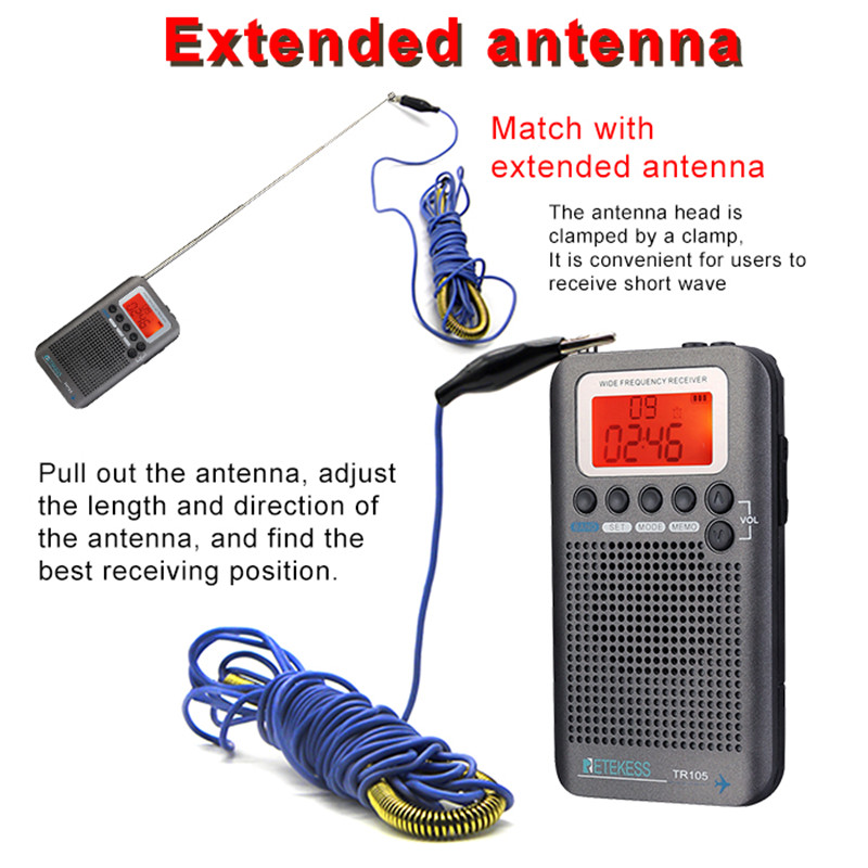 RETEKESS TR105 portable radio FM AM SW receiver