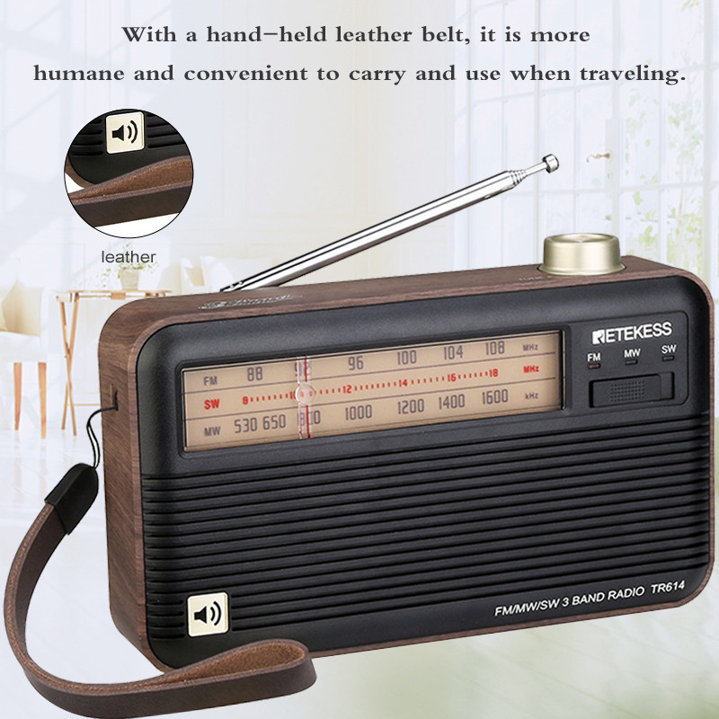 RETEKESS TR614 retro portable radio