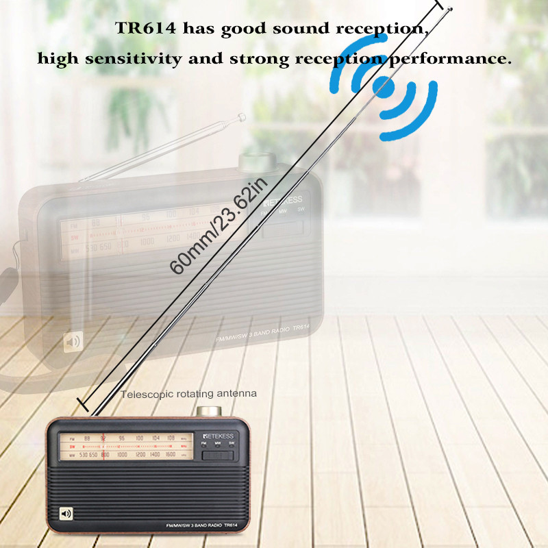 RETEKESS TR614 retro portable radio