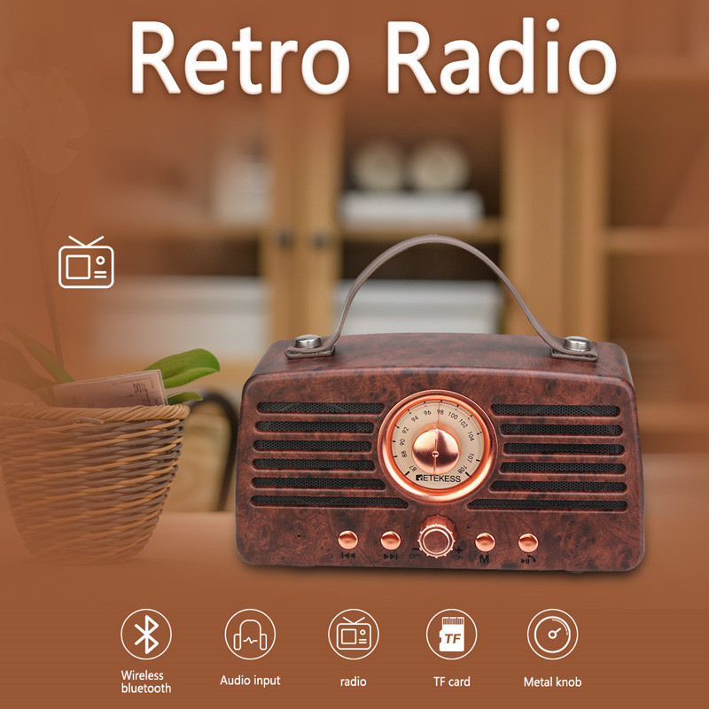 Retekess TR607 retro FM receiver portable radio