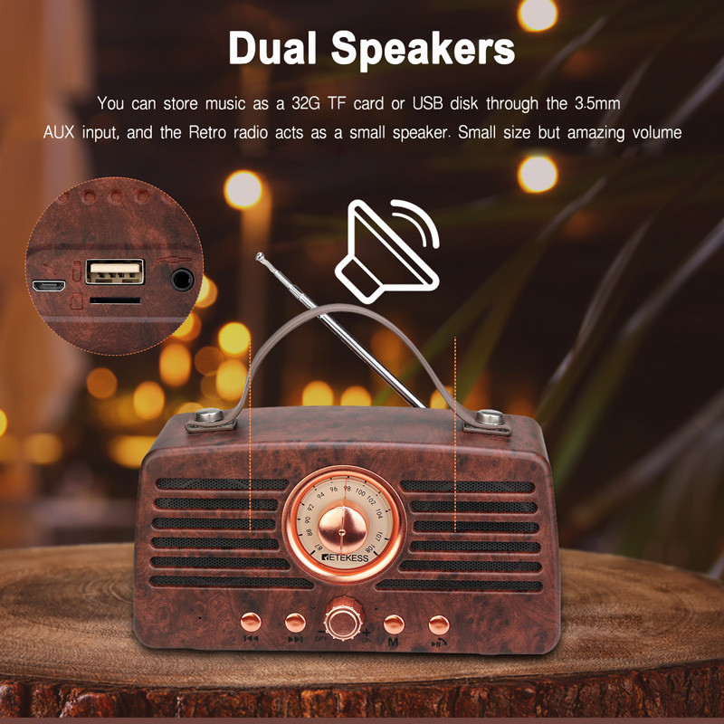 Retekess TR607 retro FM receiver portable radio Retekess TR607 retro FM receiver portable radio