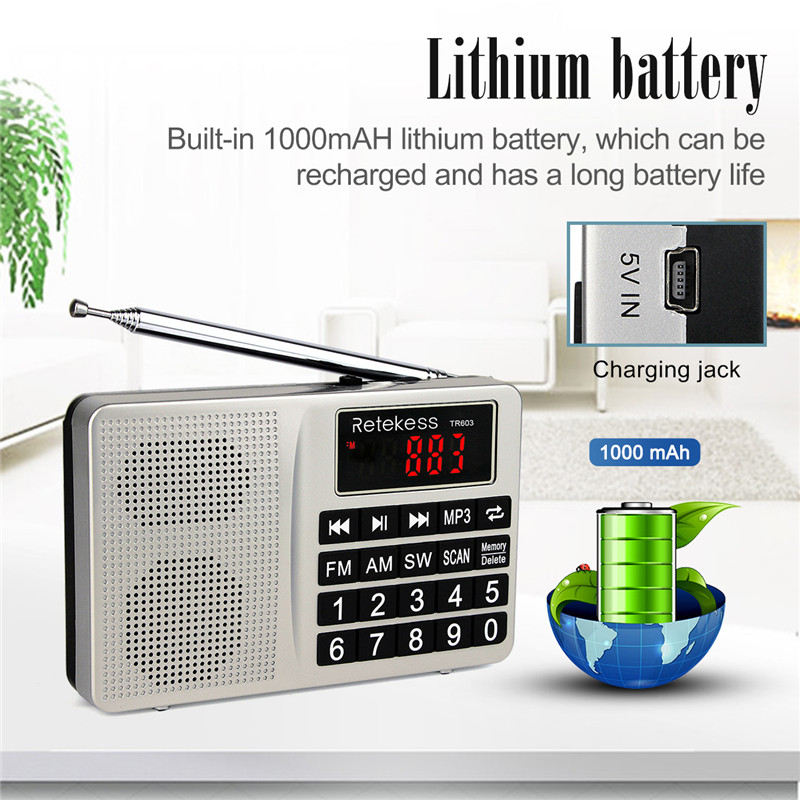 Retekess TR603 AM FM SW portable radio Retekess TR603 AM FM SW portable radio