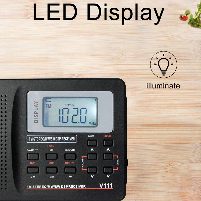 wholesale Retekess V111 portable radio FM MW SW clock alarm wholesale Retekess V111 portable radio FM MW SW clock alarm