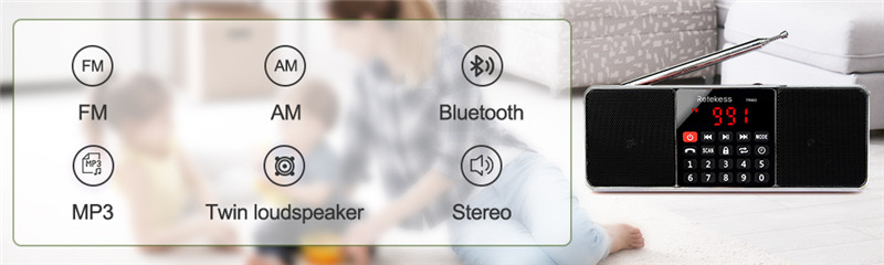retekess TR602 portable radio AM FM bluetooth speaker retekess TR602 portable radio AM FM bluetooth speaker