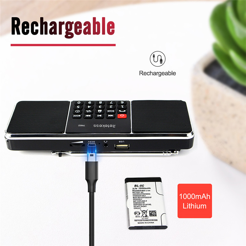 retekess TR602 portable radio AM FM bluetooth speaker retekess TR602 portable radio AM FM bluetooth speaker