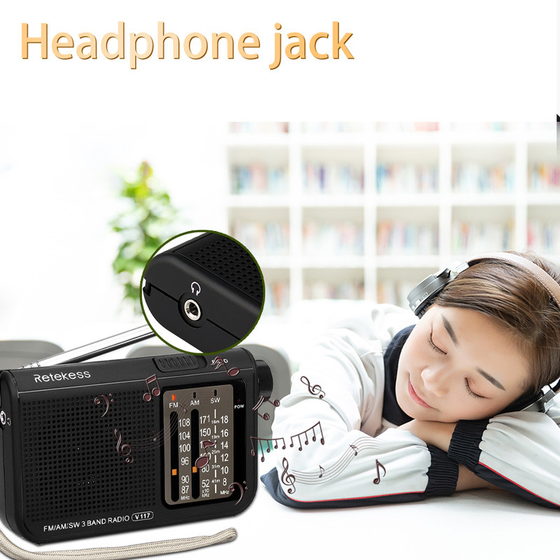 Retekess V117 shortwave analog AM FM portable radio transistor Retekess V117 shortwave analog AM FM portable radio transistor