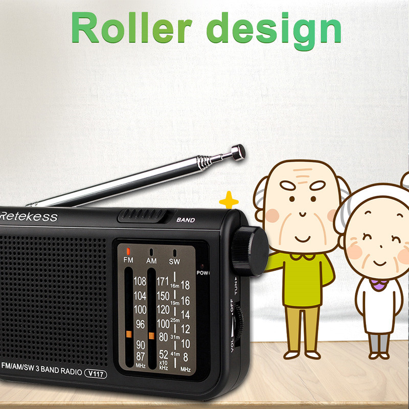 Retekess V117 shortwave analog AM FM portable radio transistor Retekess V117 shortwave analog AM FM portable radio transistor