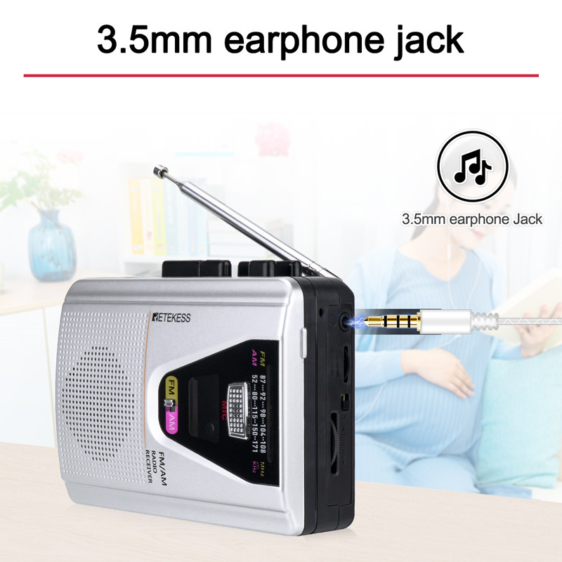 Retekess TR620 FM/AM portable radio cassette playback voice recorder Retekess TR620 FM/AM portable radio cassette playback voice recorder