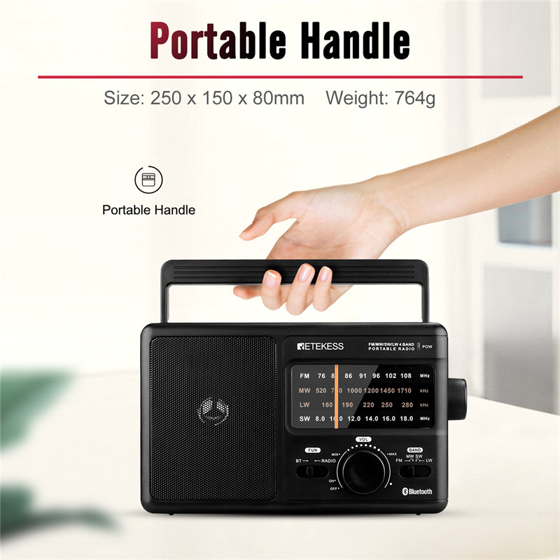 Retekess TR626 AM FM SW LW portable radios bluetooth speaker Retekess TR626 AM FM SW LW portable radios bluetooth speaker
