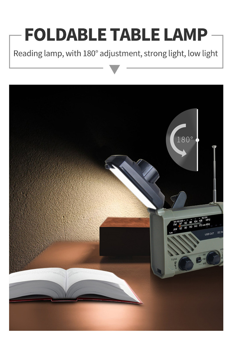 portable radio AM FM NOAA emergency lamp flashligh portable radio AM FM NOAA emergency lamp flashligh
