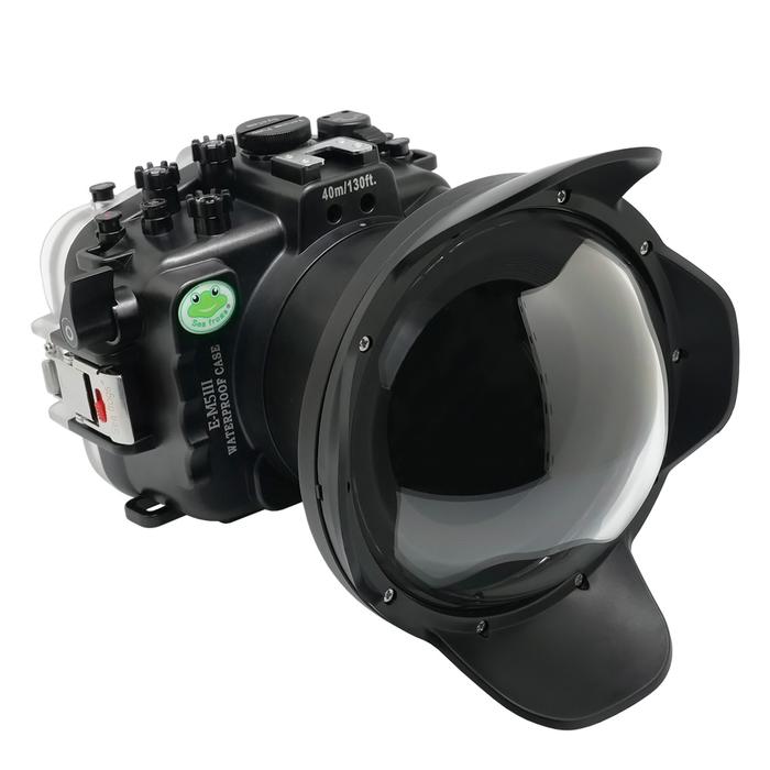 dry lens dome for Olympus OM-D E-M10 Mark iii underwater housing waterproof case