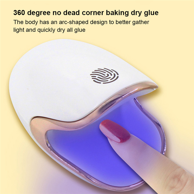 mini q6 quick nail gel dryer lamp