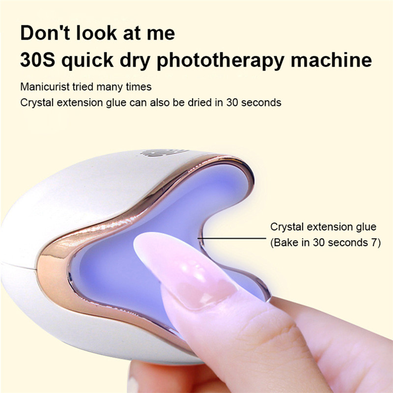 mini q6 quick nail gel dryer lamp