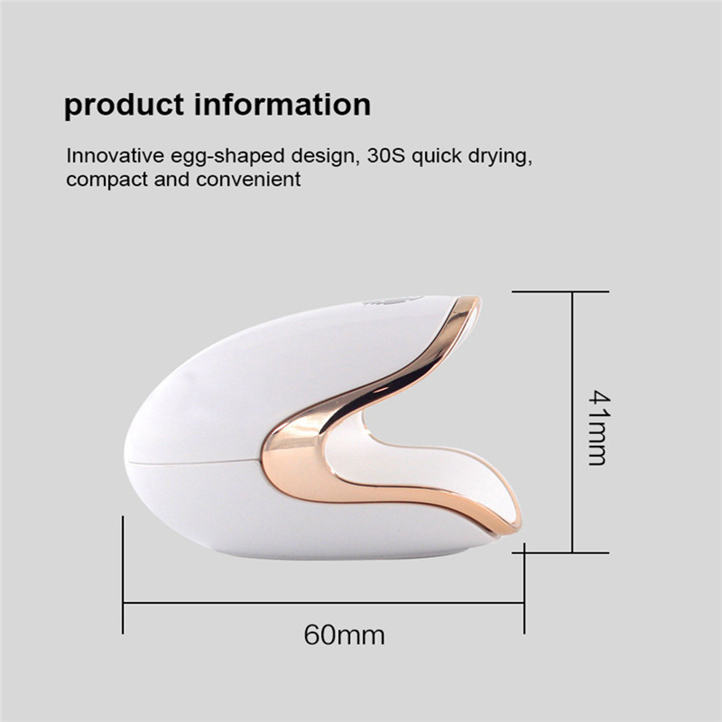 mini q6 quick nail gel dryer lamp