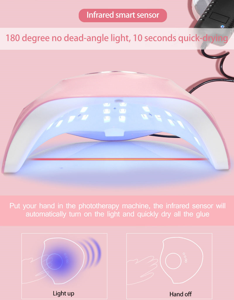 SUN M3 LED UV nail gel dryer lamp 180W manicure