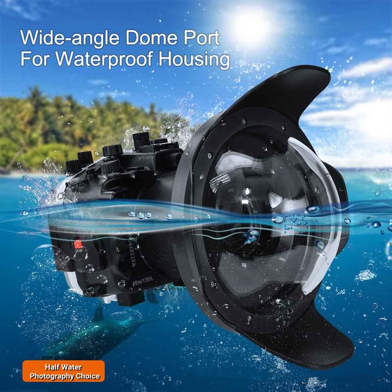 Sony A9 underwater housing 8 inch wide angle dry lens dome port