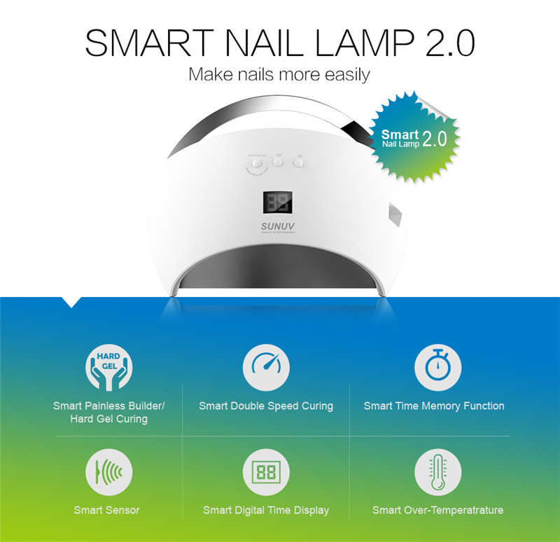 SUNUV SUN6 LED UV nail gel dryer lamp