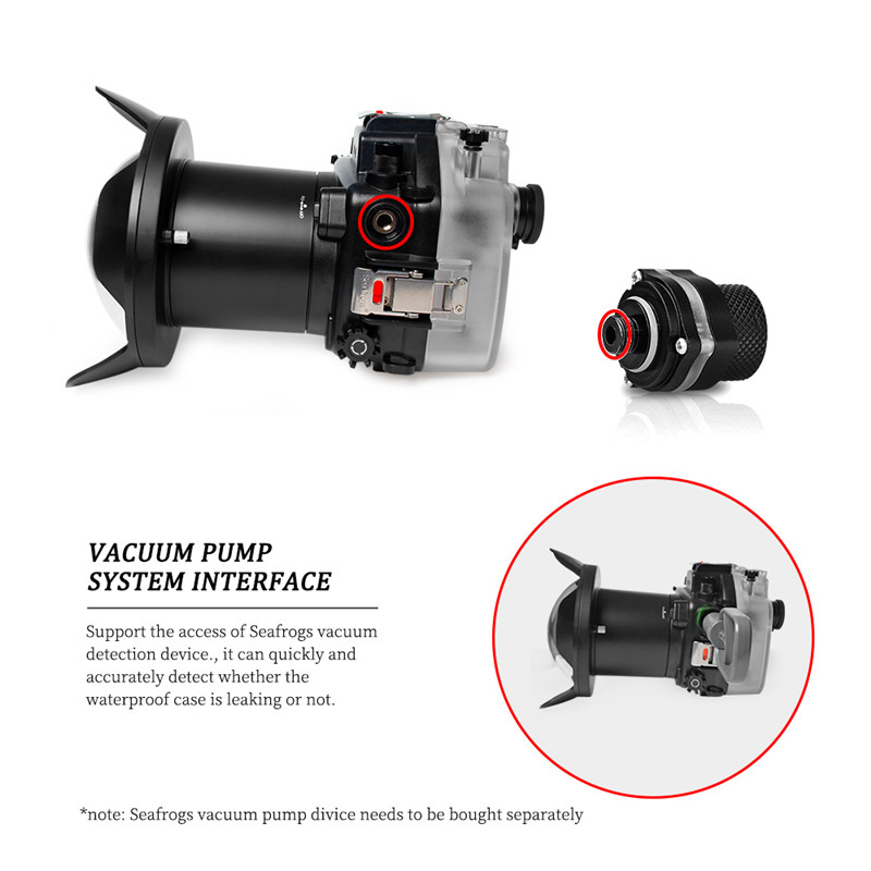 VPS-100 Pre-Dive vacuum leak check system for Nikon Z6II/Z7II underwater housing