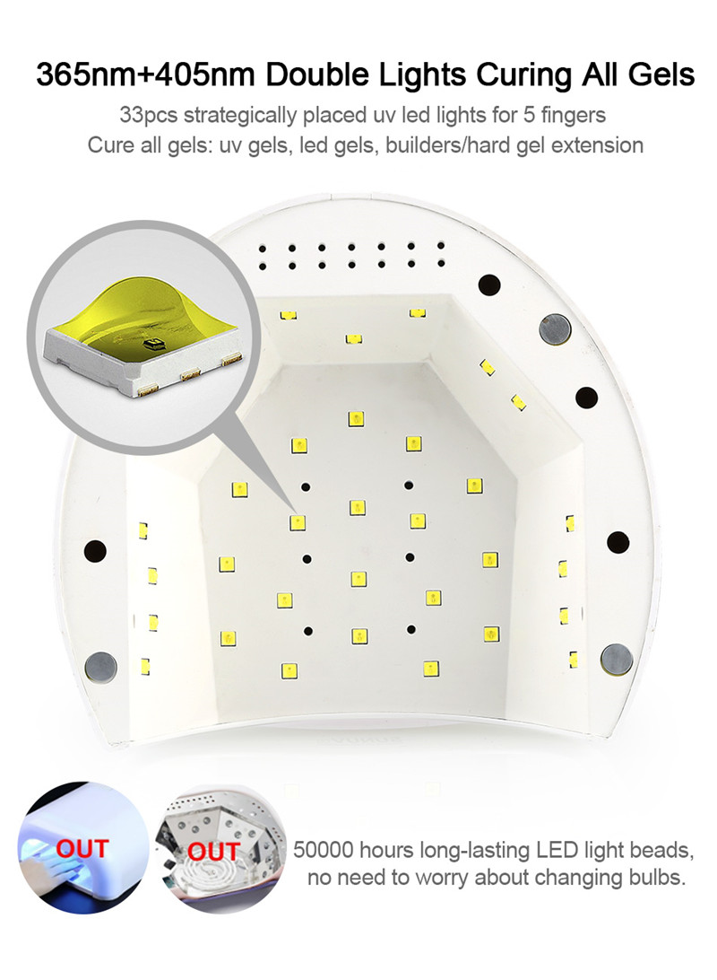 SUNUV SUN2C LED UV nail gel dryer lamp