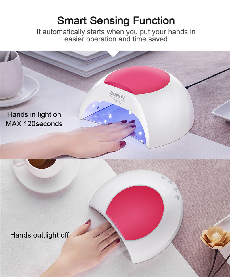 SUNUV SUN2C LED UV nail gel dryer lamp