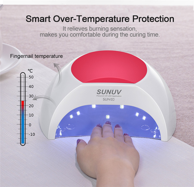 SUNUV SUN2C LED UV nail gel dryer lamp