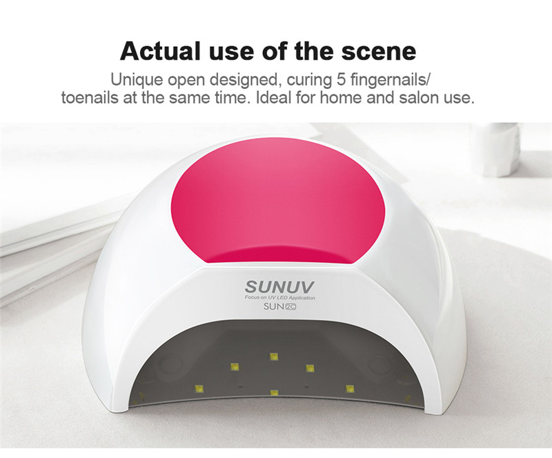 SUNUV SUN2C LED UV nail gel dryer lamp