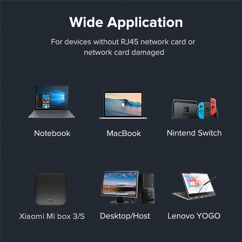 Type -c to Rj45 network card