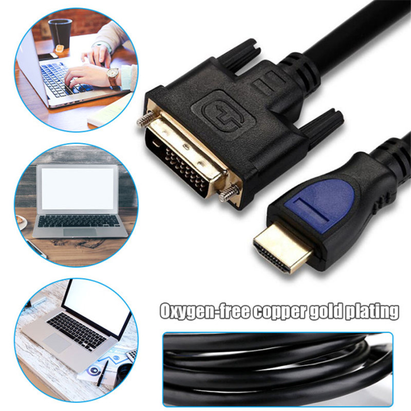 1.5m fhd hdmi to dvi cable computer line