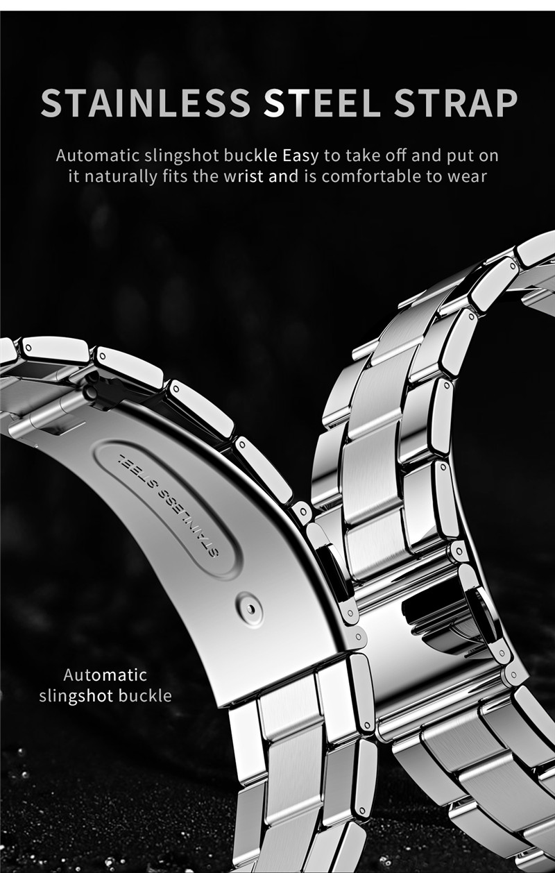 AW12 steel strap sports smart watch