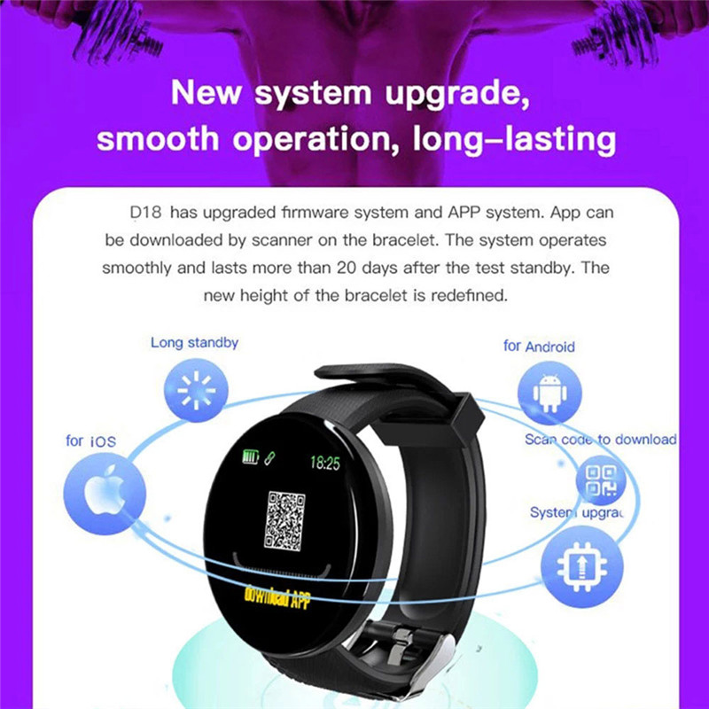 D18 bluetooth smart watches