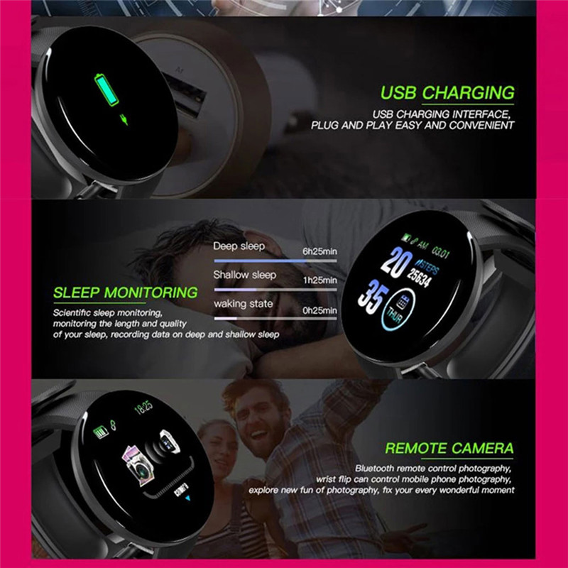 D18 bluetooth smart watches