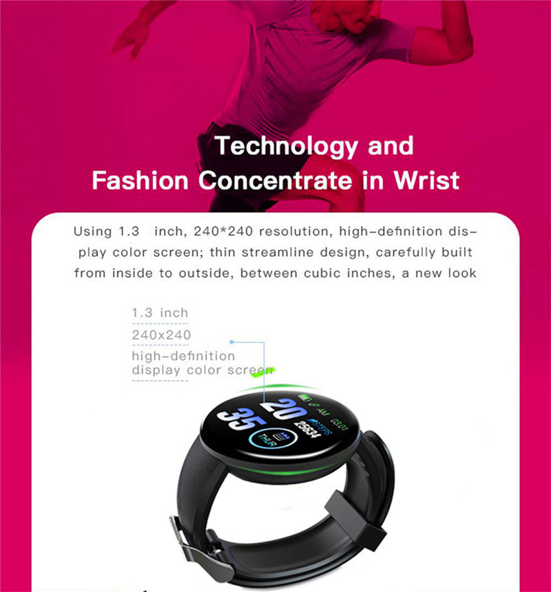 D18 bluetooth smart watches