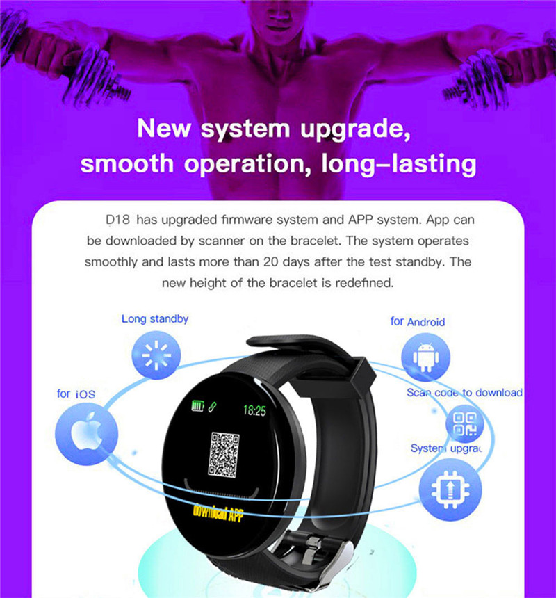 D18 bluetooth smart watches