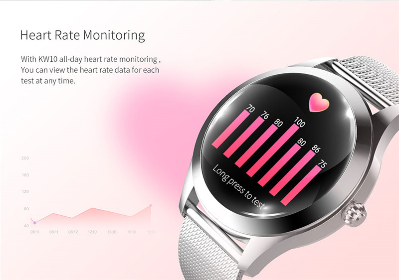 KW10 waterproof smart watches women sports bracelets