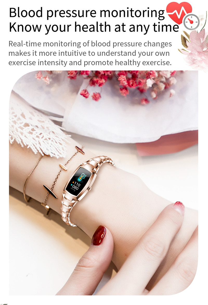 H8 fashion women smart watches lady bracelet