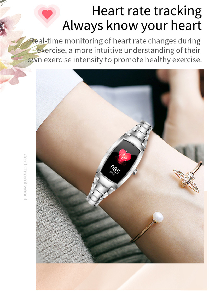 H8 fashion women smart watches lady bracelet